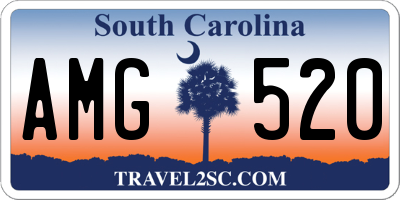 SC license plate AMG520