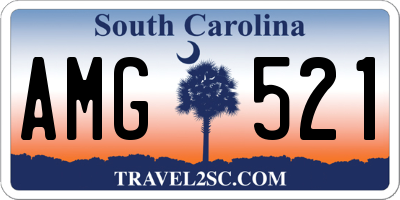 SC license plate AMG521