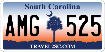 SC license plate AMG525