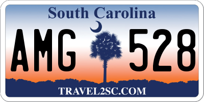 SC license plate AMG528