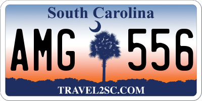 SC license plate AMG556
