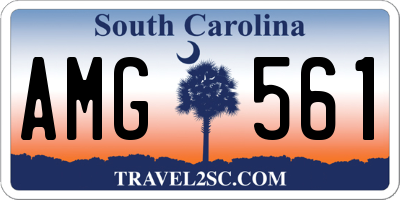 SC license plate AMG561