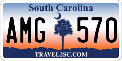 SC license plate AMG570