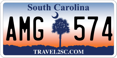 SC license plate AMG574