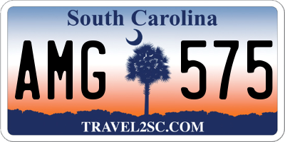 SC license plate AMG575