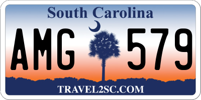 SC license plate AMG579