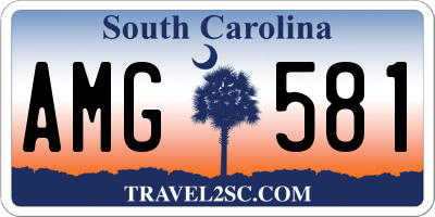 SC license plate AMG581