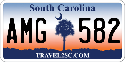 SC license plate AMG582