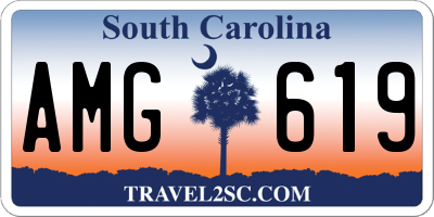 SC license plate AMG619