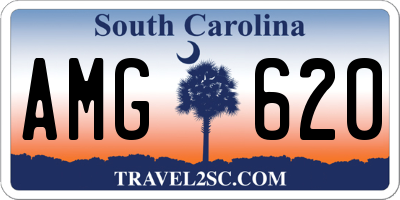SC license plate AMG620