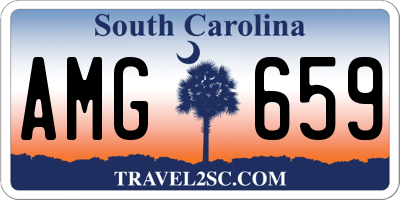 SC license plate AMG659