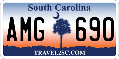 SC license plate AMG690