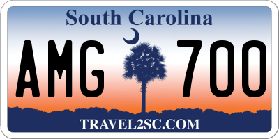 SC license plate AMG700