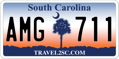 SC license plate AMG711
