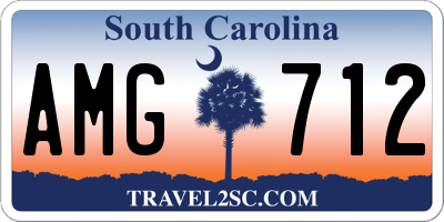 SC license plate AMG712