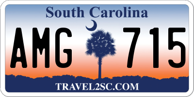SC license plate AMG715