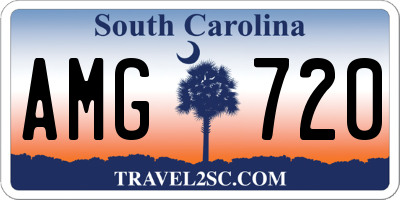 SC license plate AMG720