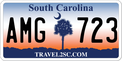 SC license plate AMG723