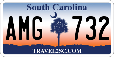 SC license plate AMG732