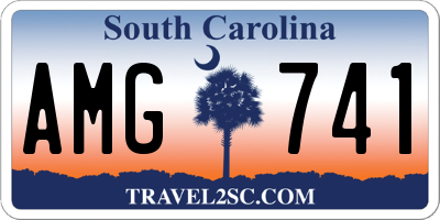 SC license plate AMG741