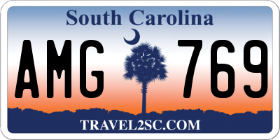 SC license plate AMG769