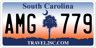 SC license plate AMG779