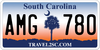 SC license plate AMG780