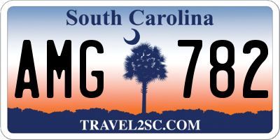 SC license plate AMG782