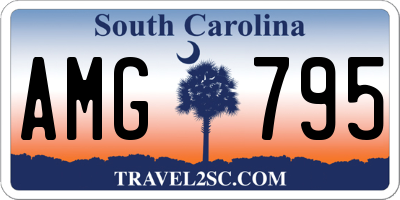 SC license plate AMG795