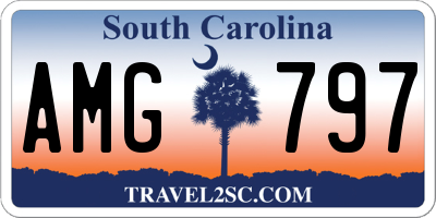 SC license plate AMG797