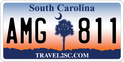 SC license plate AMG811