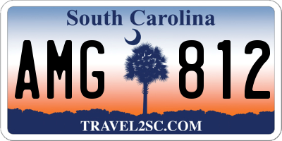 SC license plate AMG812