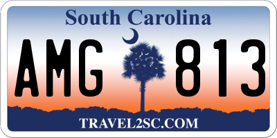 SC license plate AMG813