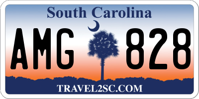 SC license plate AMG828