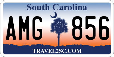 SC license plate AMG856