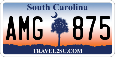SC license plate AMG875