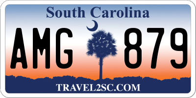 SC license plate AMG879
