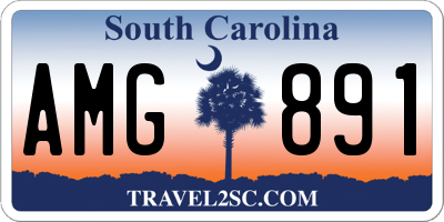 SC license plate AMG891