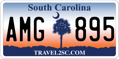 SC license plate AMG895