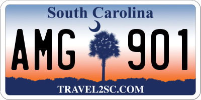 SC license plate AMG901