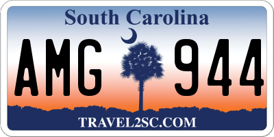 SC license plate AMG944