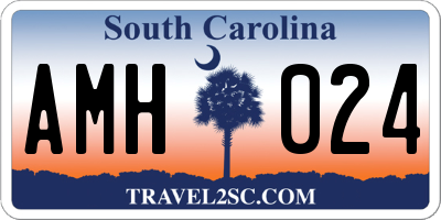 SC license plate AMH024