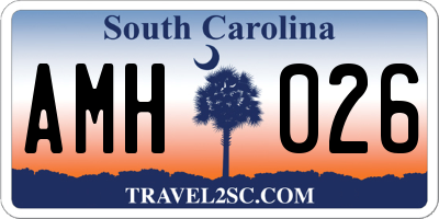 SC license plate AMH026