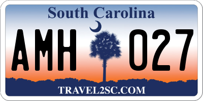 SC license plate AMH027