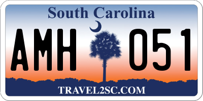 SC license plate AMH051