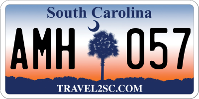 SC license plate AMH057