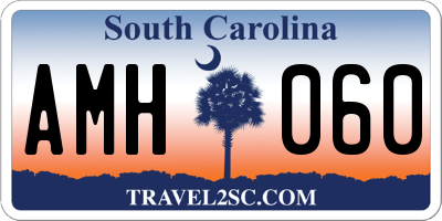 SC license plate AMH060