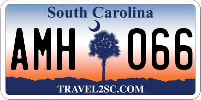 SC license plate AMH066