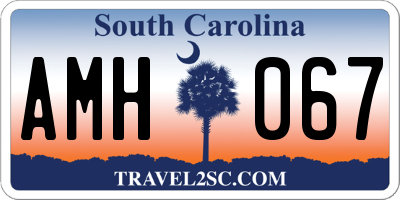 SC license plate AMH067