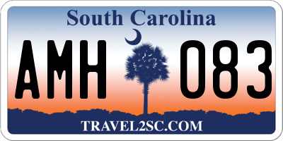SC license plate AMH083